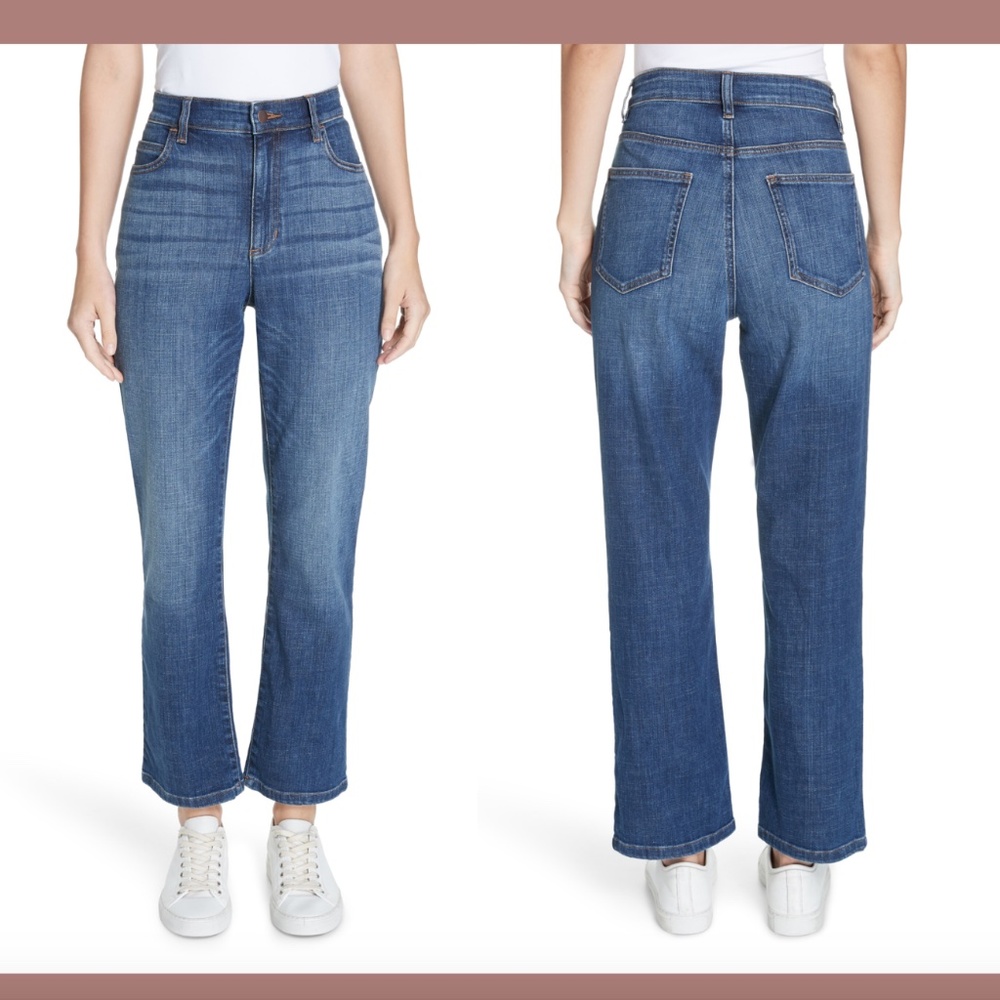NEW Eileen Fisher High Waist Ankle Bootcut Jeans